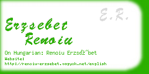 erzsebet renoiu business card